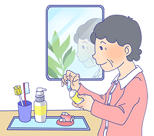 入れ歯と唾液